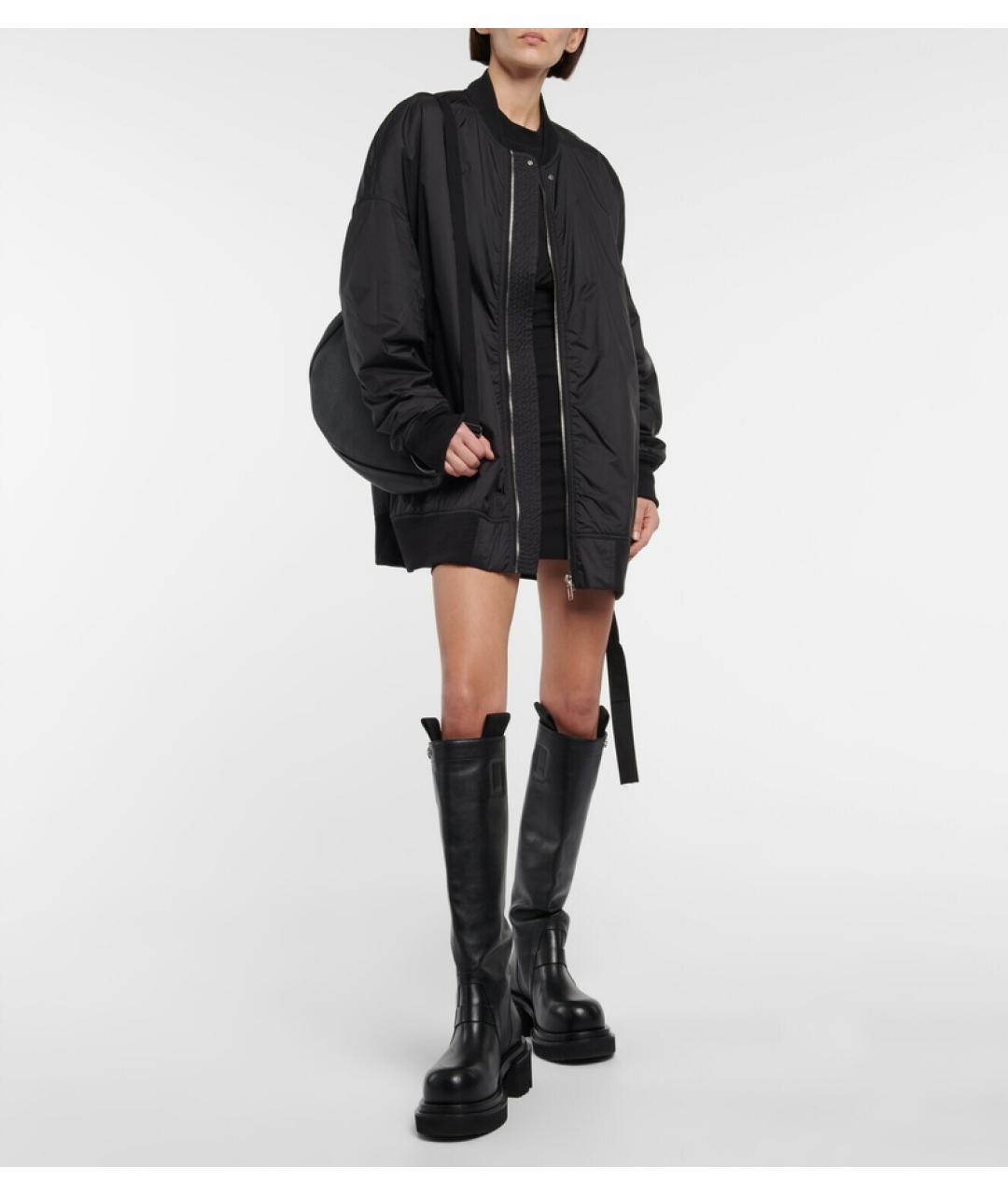 RICK OWENS Черная ацетатная куртка, фото 4