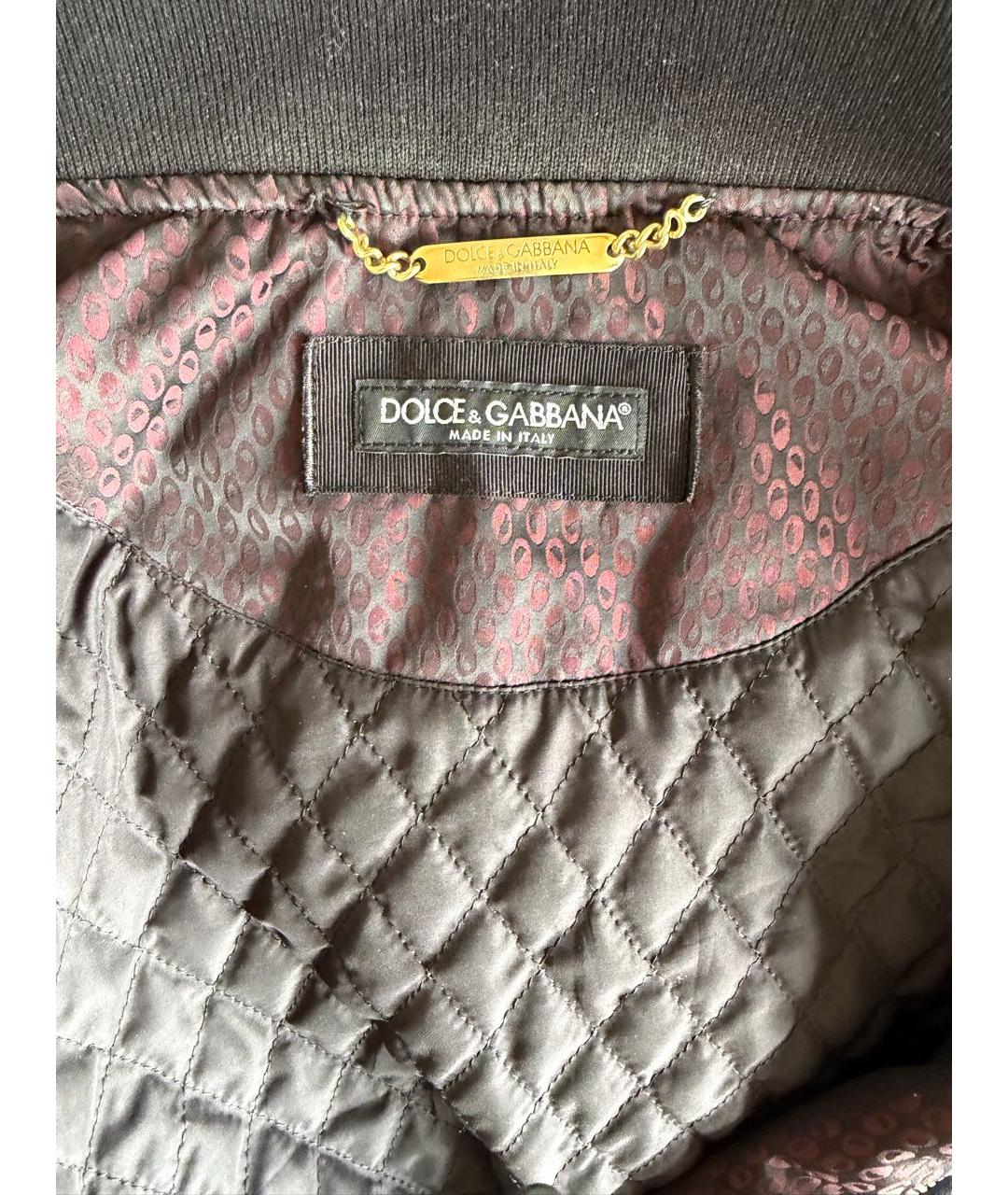 DOLCE&GABBANA Бордовая полиэстеровая куртка, фото 7