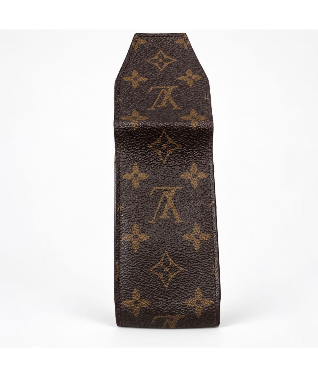 LOUIS VUITTON Коричневый кожаный кардхолдер, фото 3