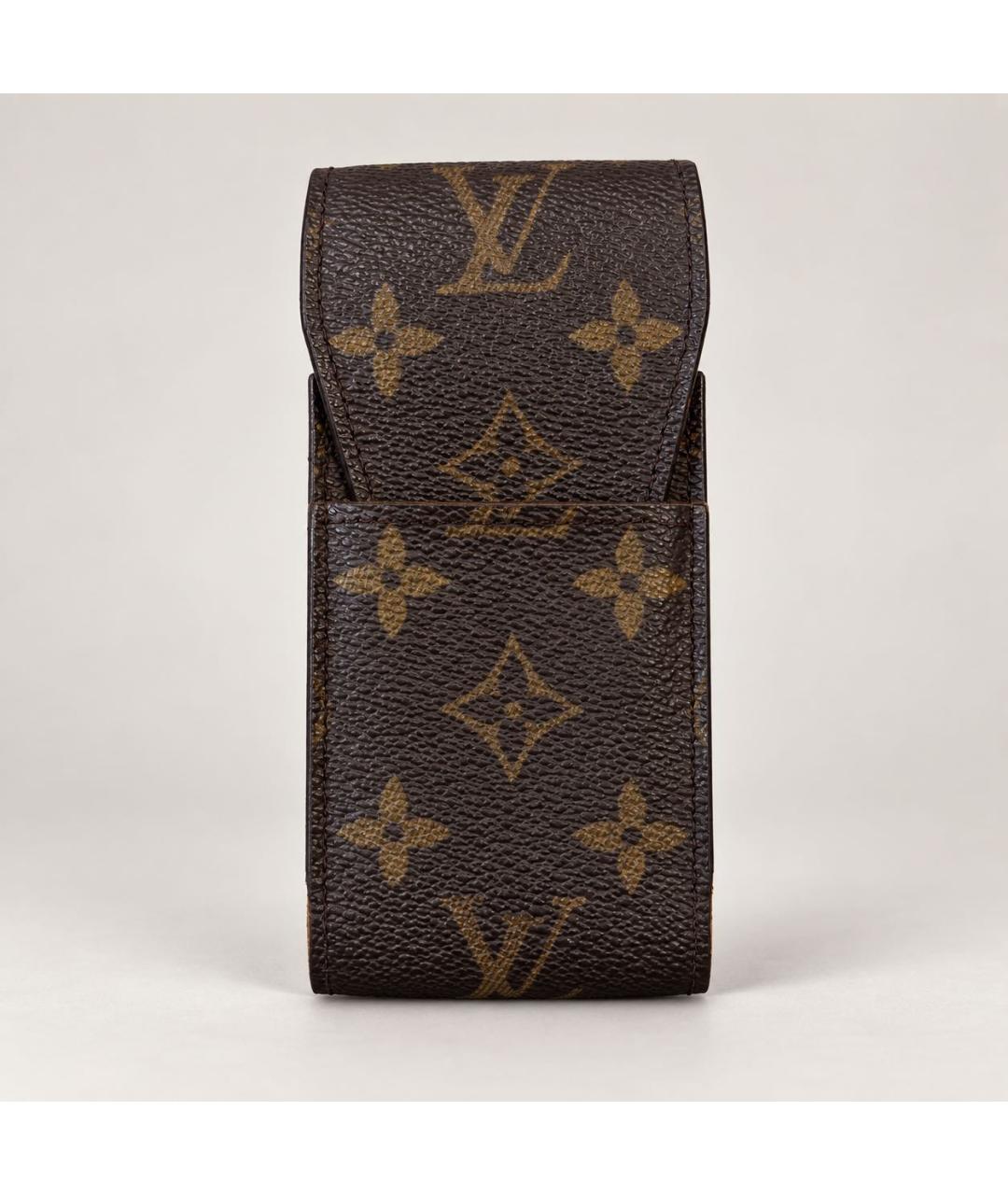 LOUIS VUITTON Коричневый кожаный кардхолдер, фото 5