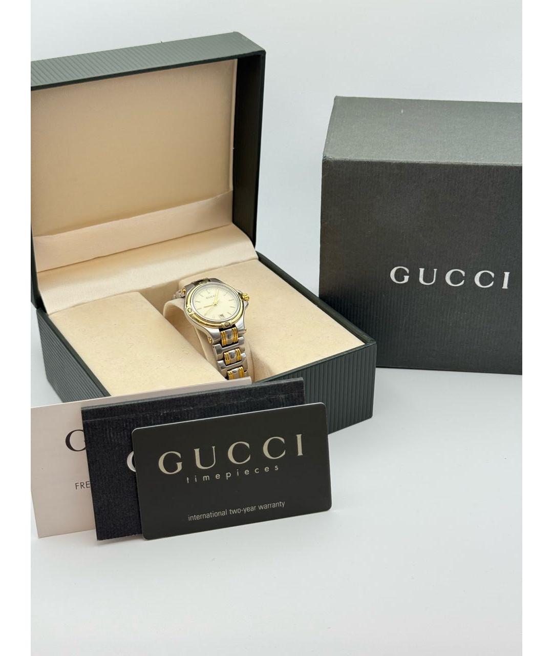 GUCCI Белые стальные часы, фото 4