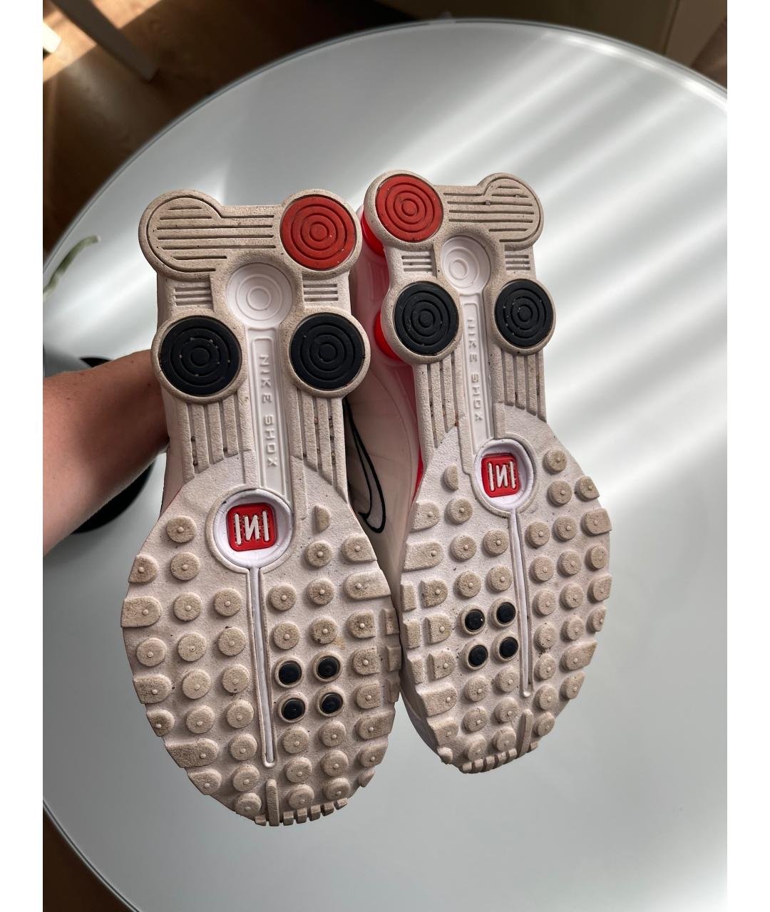NIKE Белые кожаные кроссовки, фото 9