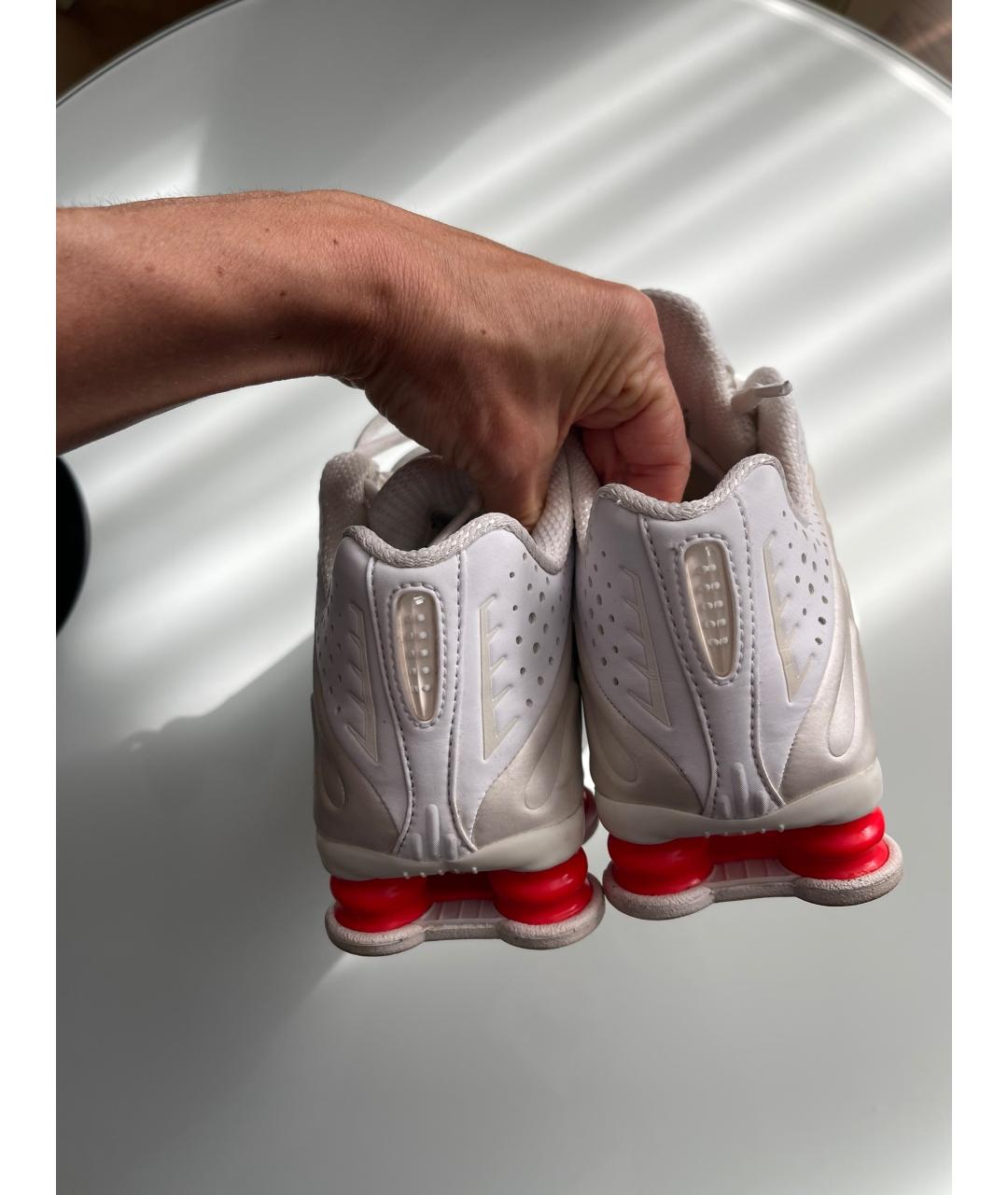 NIKE Белые кожаные кроссовки, фото 6