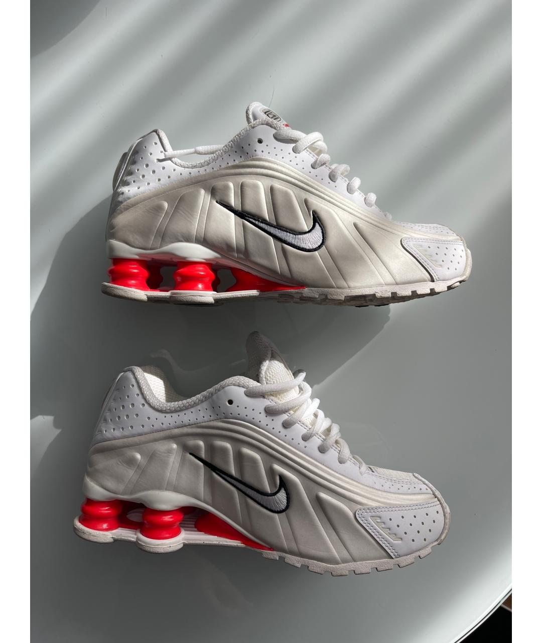 NIKE Белые кожаные кроссовки, фото 10