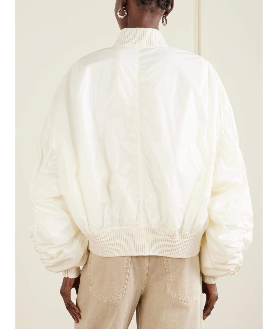 RICK OWENS Белая полиамидовая куртка, фото 4