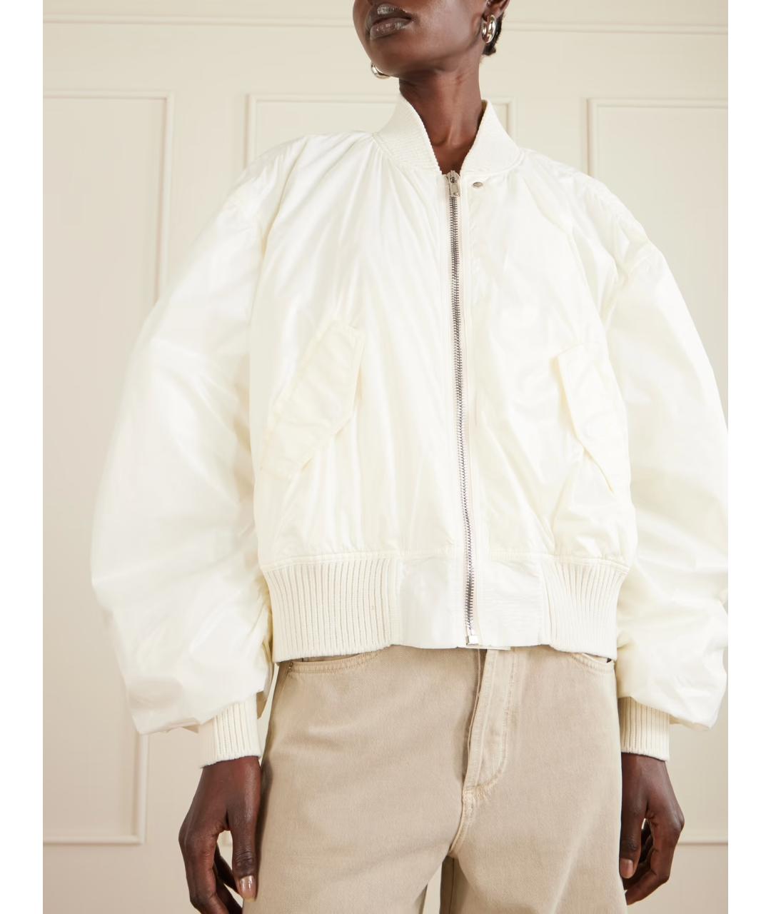 RICK OWENS Белая полиамидовая куртка, фото 3
