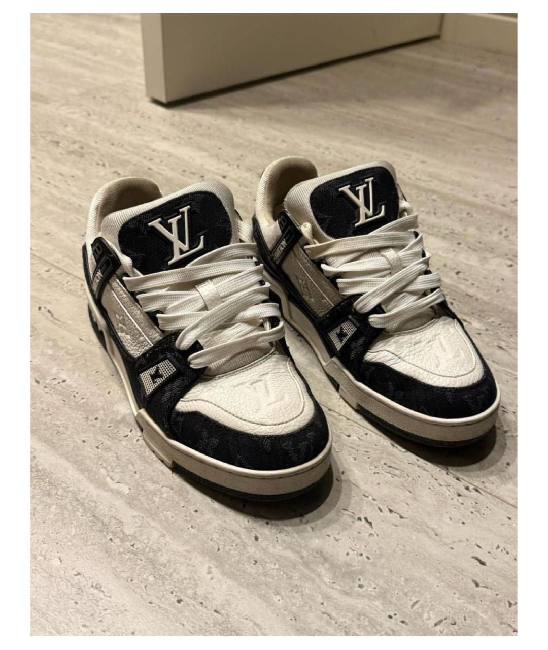LOUIS VUITTON Мульти кожаные кроссовки, фото 4
