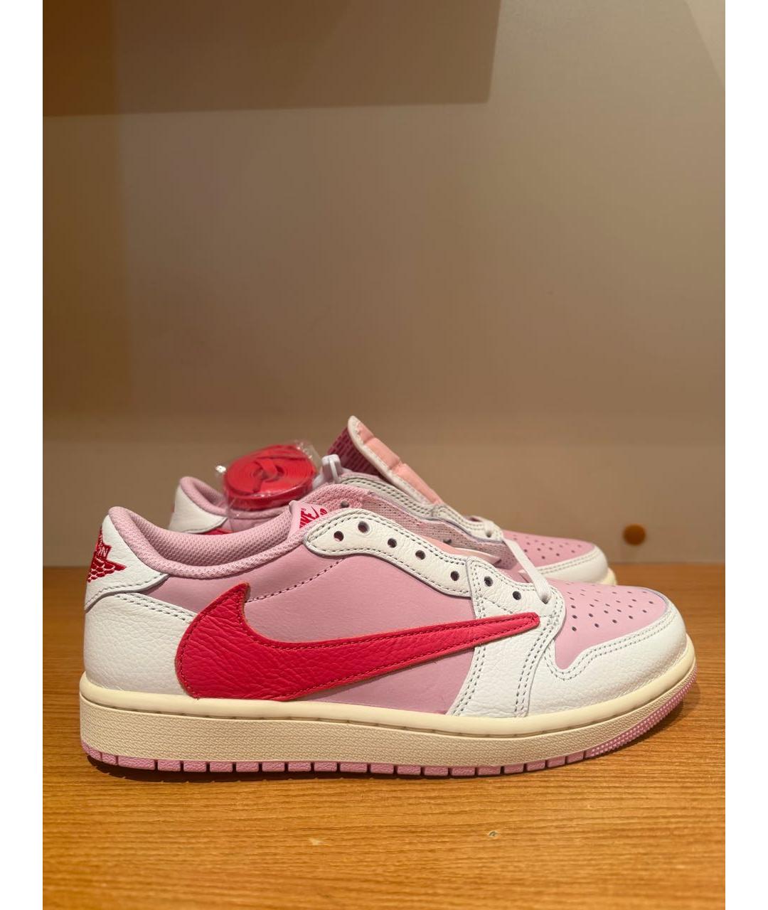 NIKE Розовые кожаные кеды, фото 1