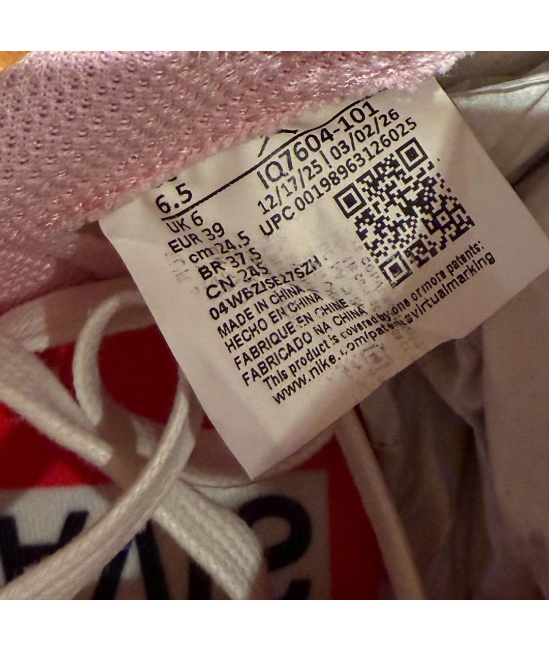 NIKE Розовые кожаные кеды, фото 5