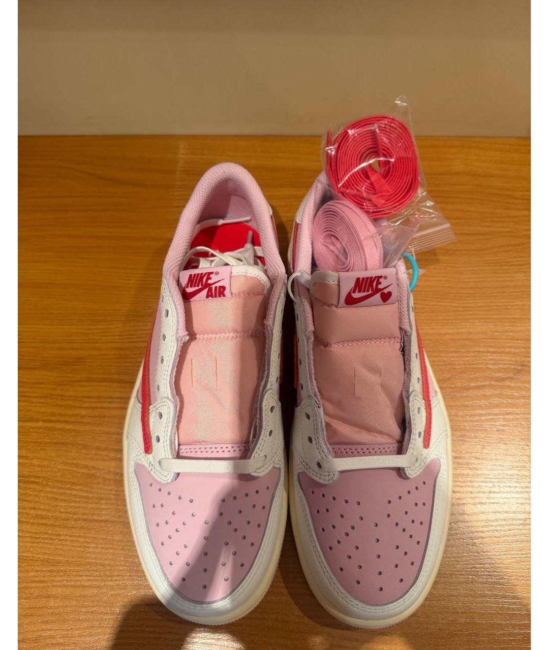 NIKE Розовые кожаные кеды, фото 3