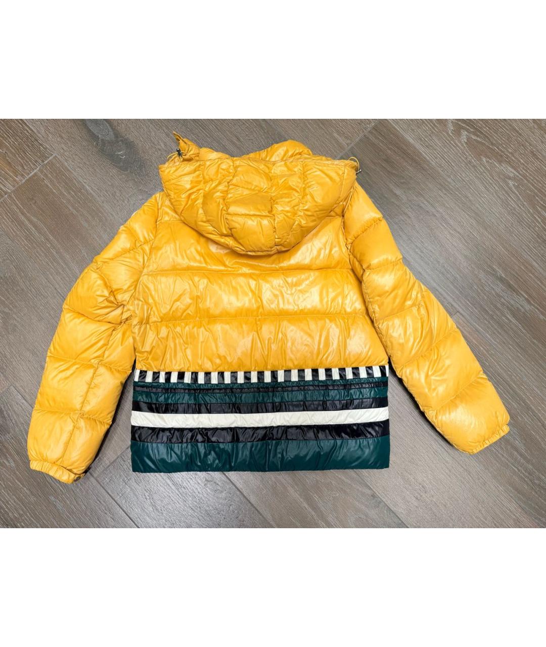 MONCLER GRENOBLE Желтая полиамидовая куртка, фото 2