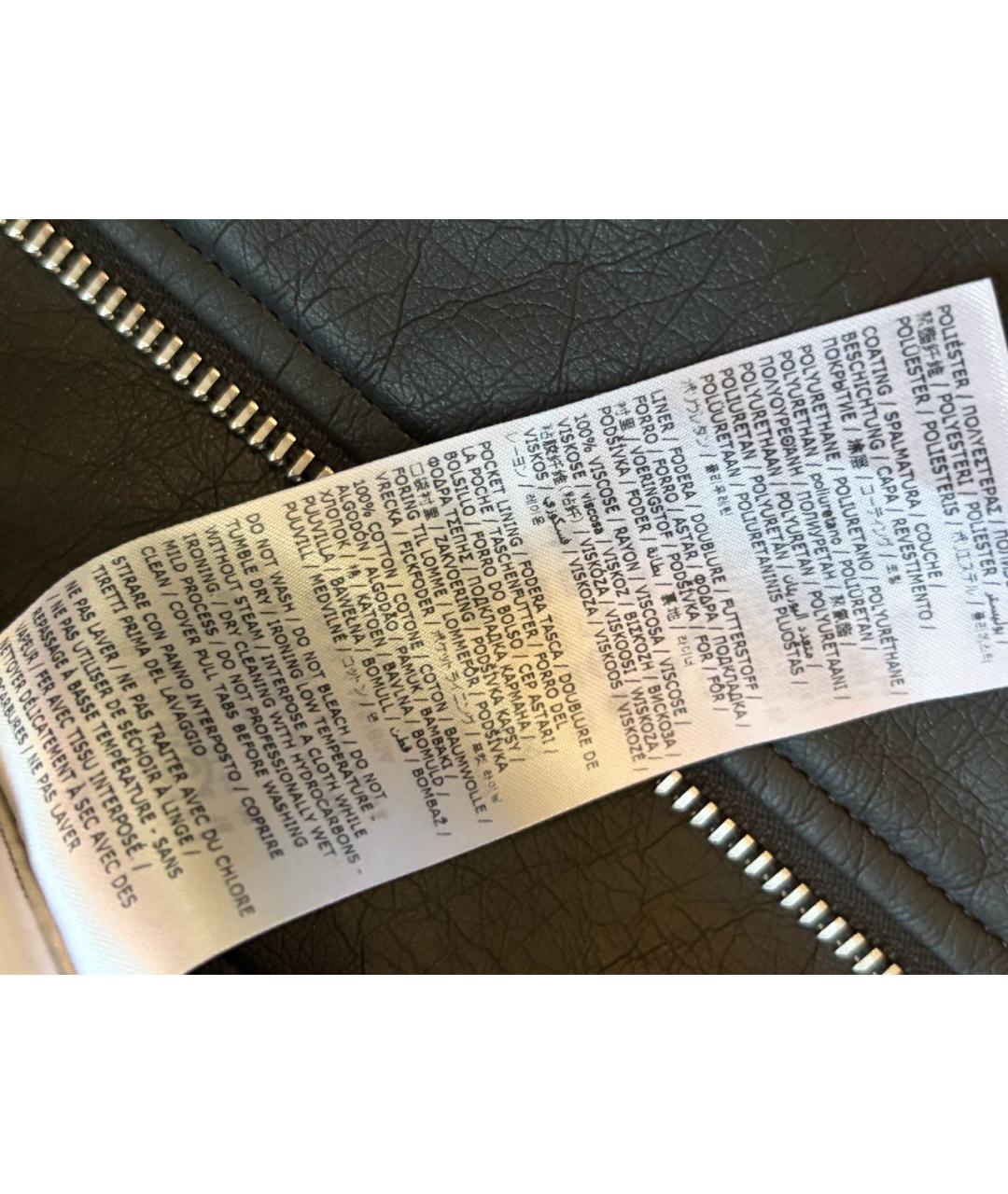 MM6 MAISON MARGIELA Черная полиэстеровая куртка, фото 6