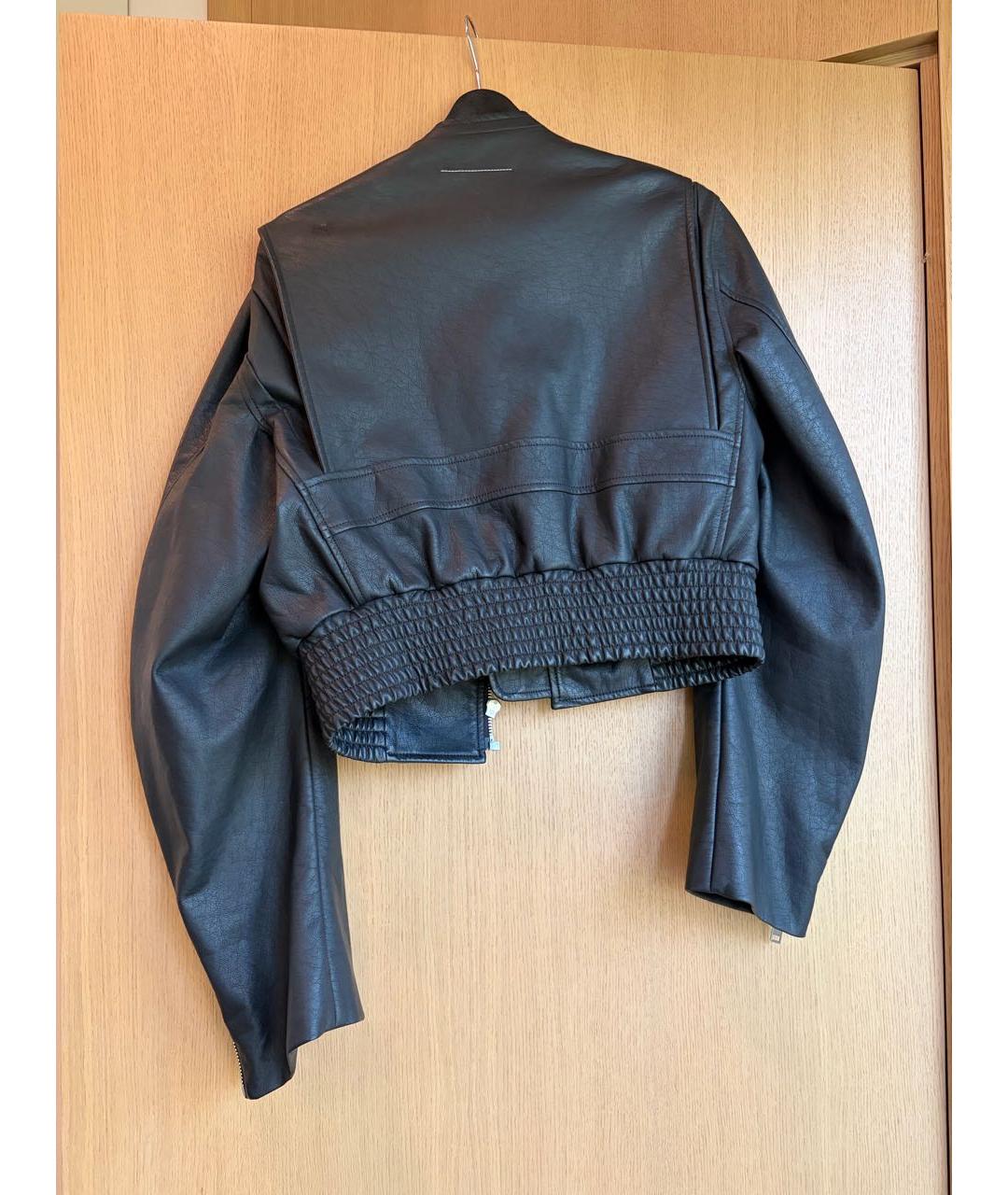 MM6 MAISON MARGIELA Черная полиэстеровая куртка, фото 2