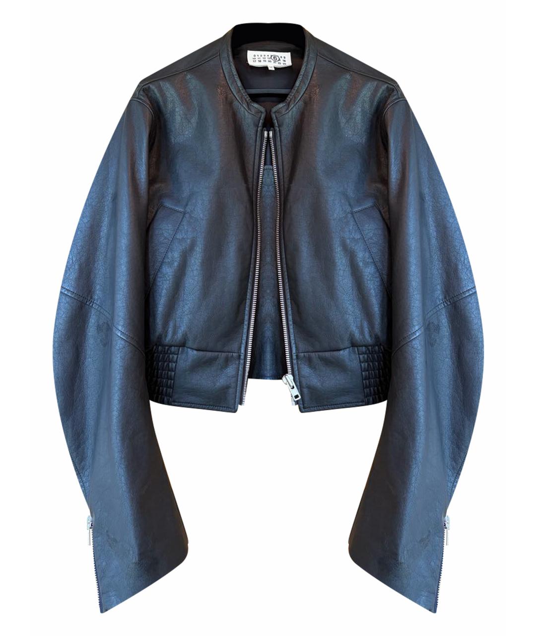 MM6 MAISON MARGIELA Черная полиэстеровая куртка, фото 1