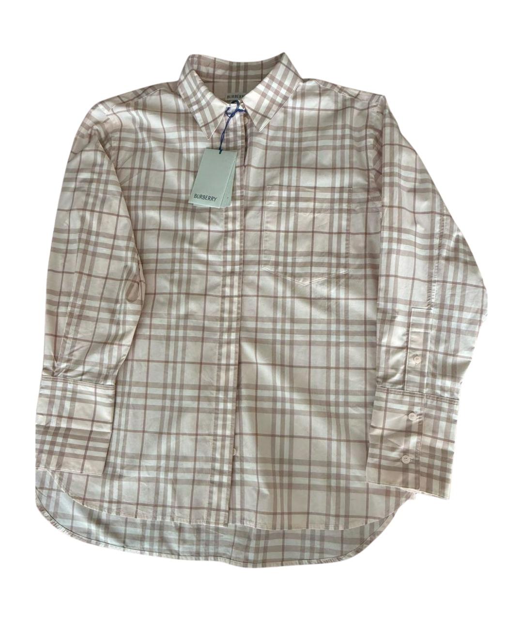 BURBERRY Розовая хлопковая рубашка, фото 1