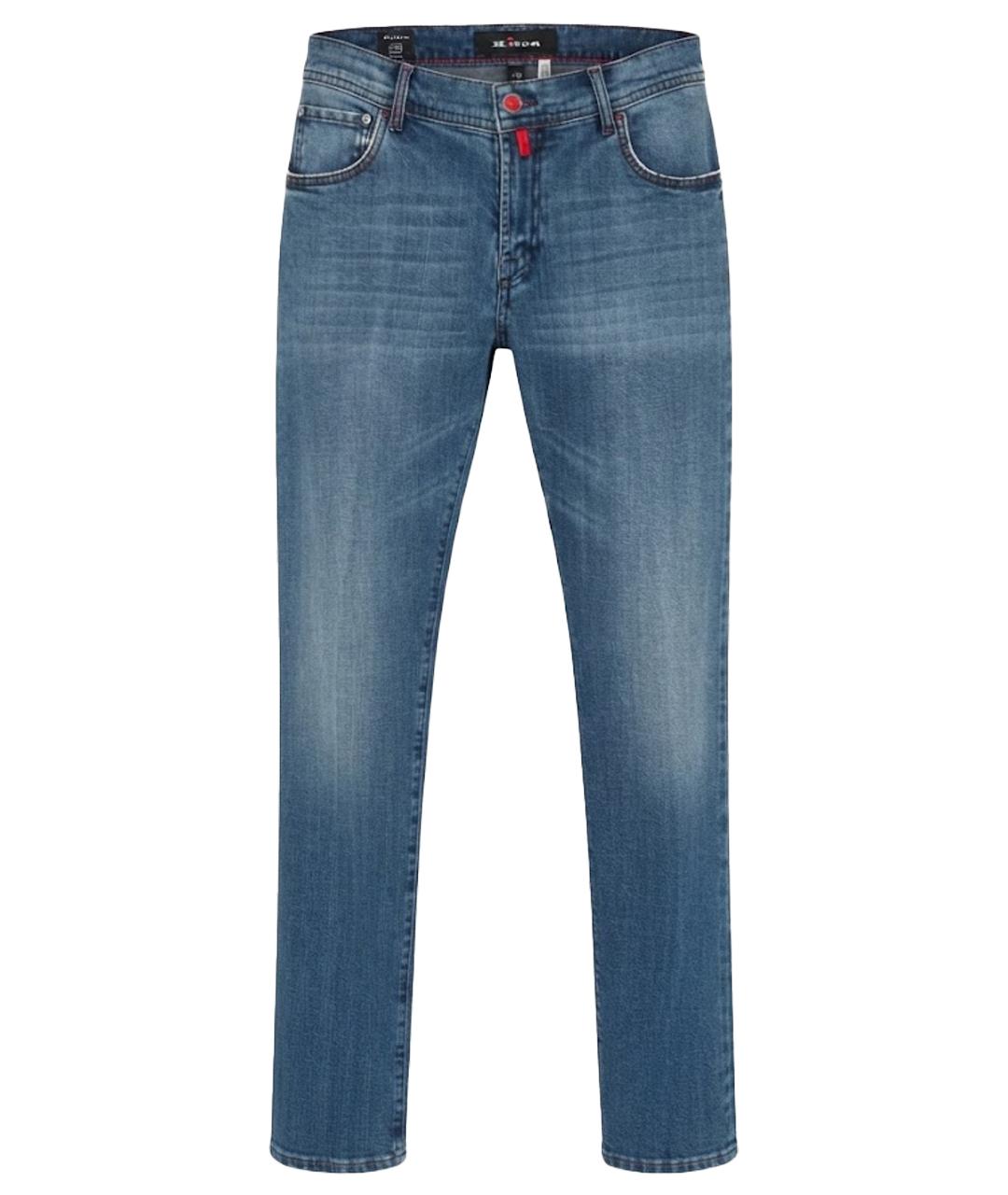 KITON Синие хлопковые джинсы скинни, фото 1