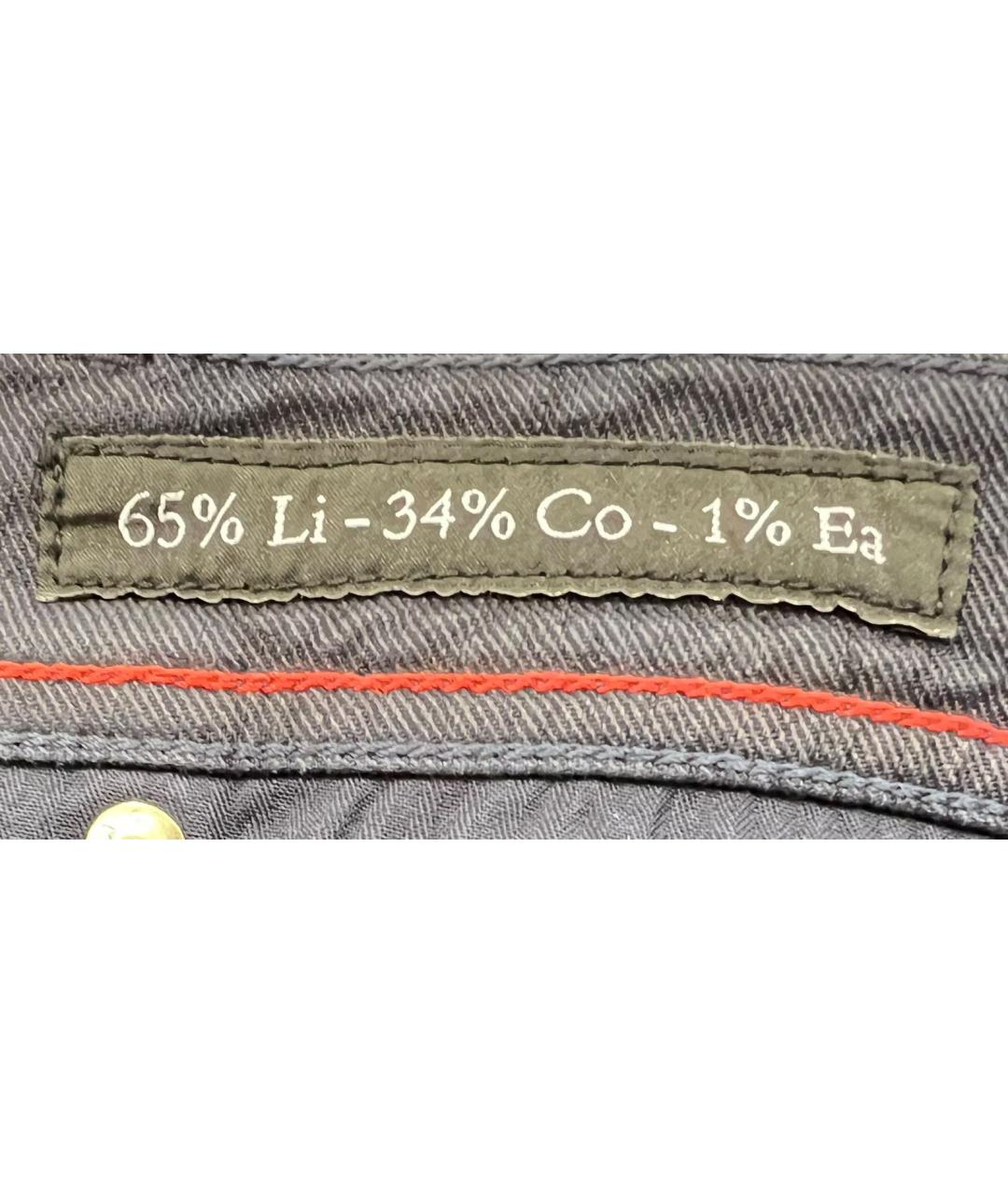 KITON Темно-синие льняные повседневные брюки, фото 6