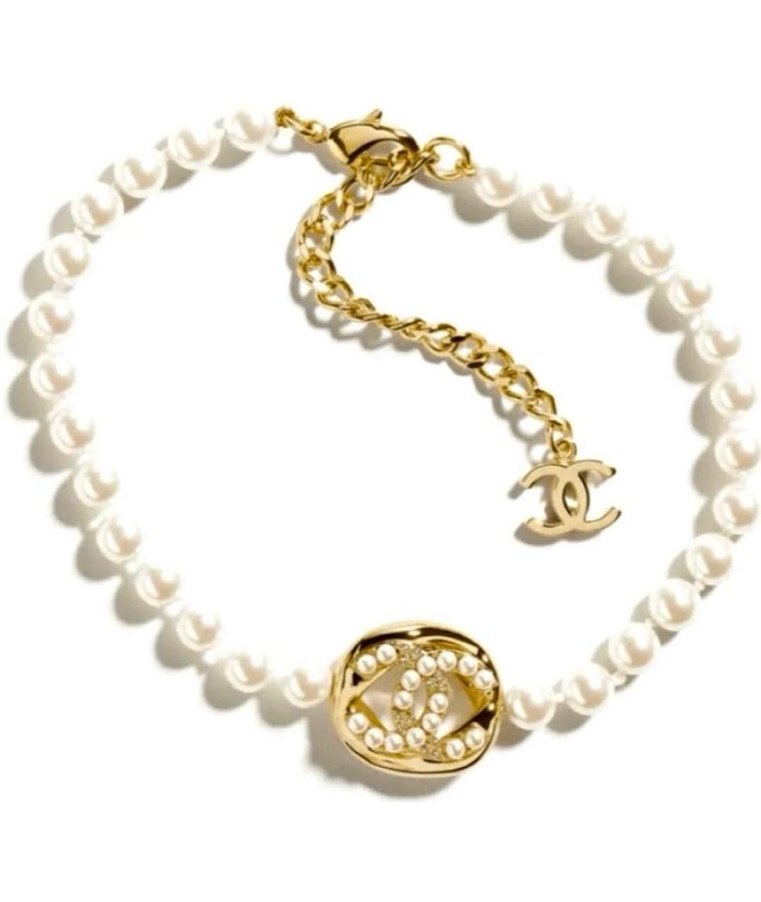 CHANEL Белое жемчужное колье, фото 5