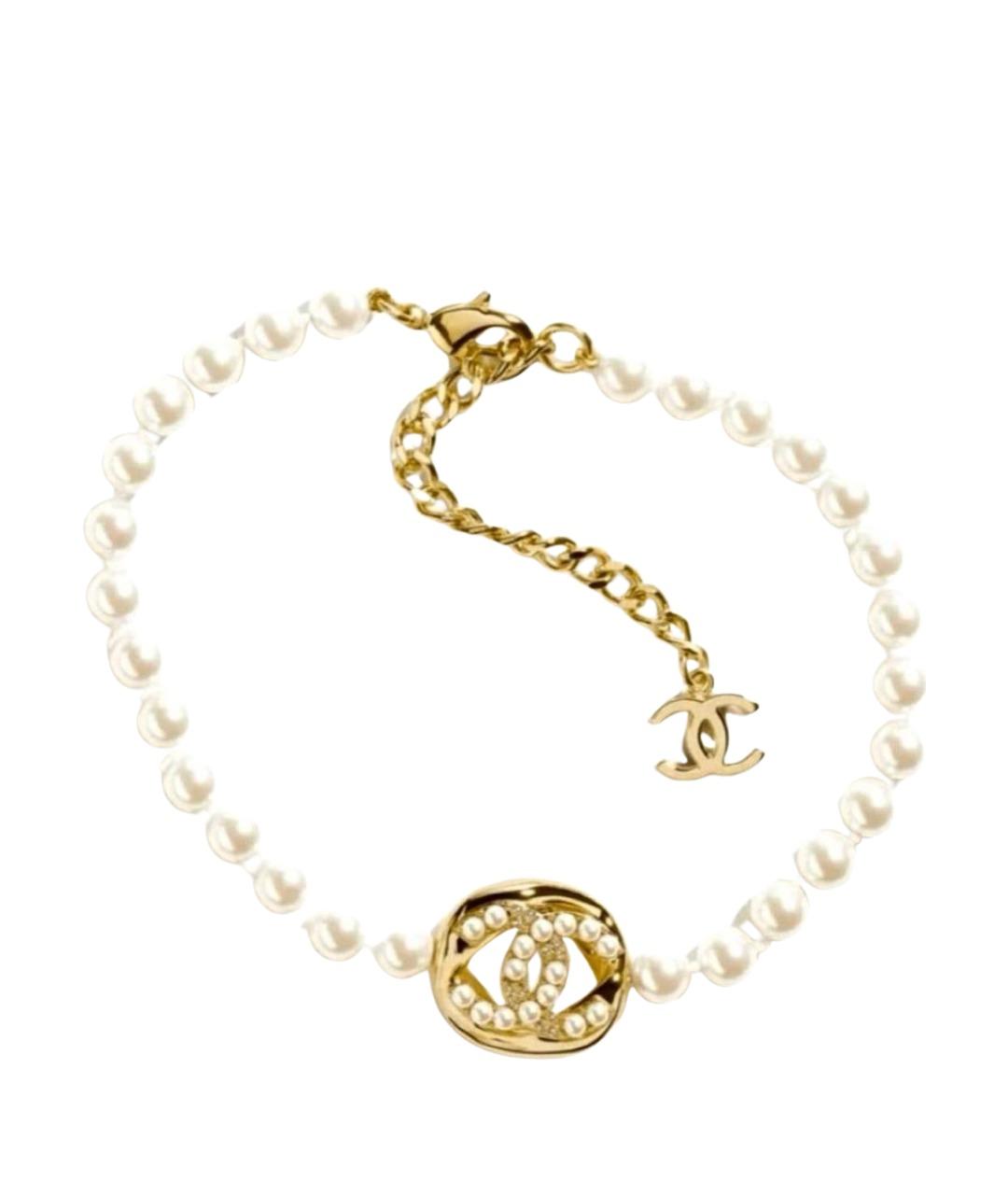 CHANEL Белое жемчужное колье, фото 1