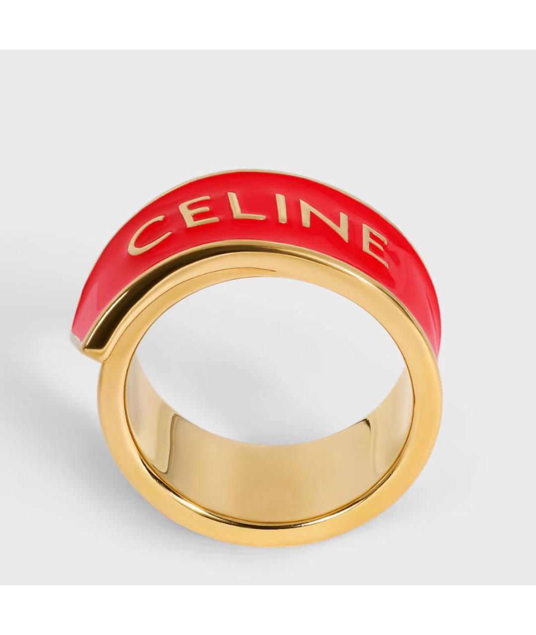 CELINE Красное кольцо, фото 4