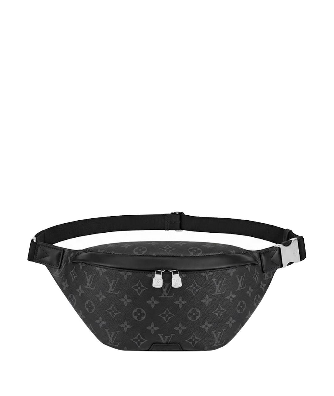 LOUIS VUITTON Антрацитовая поясная сумка из канвы, фото 1