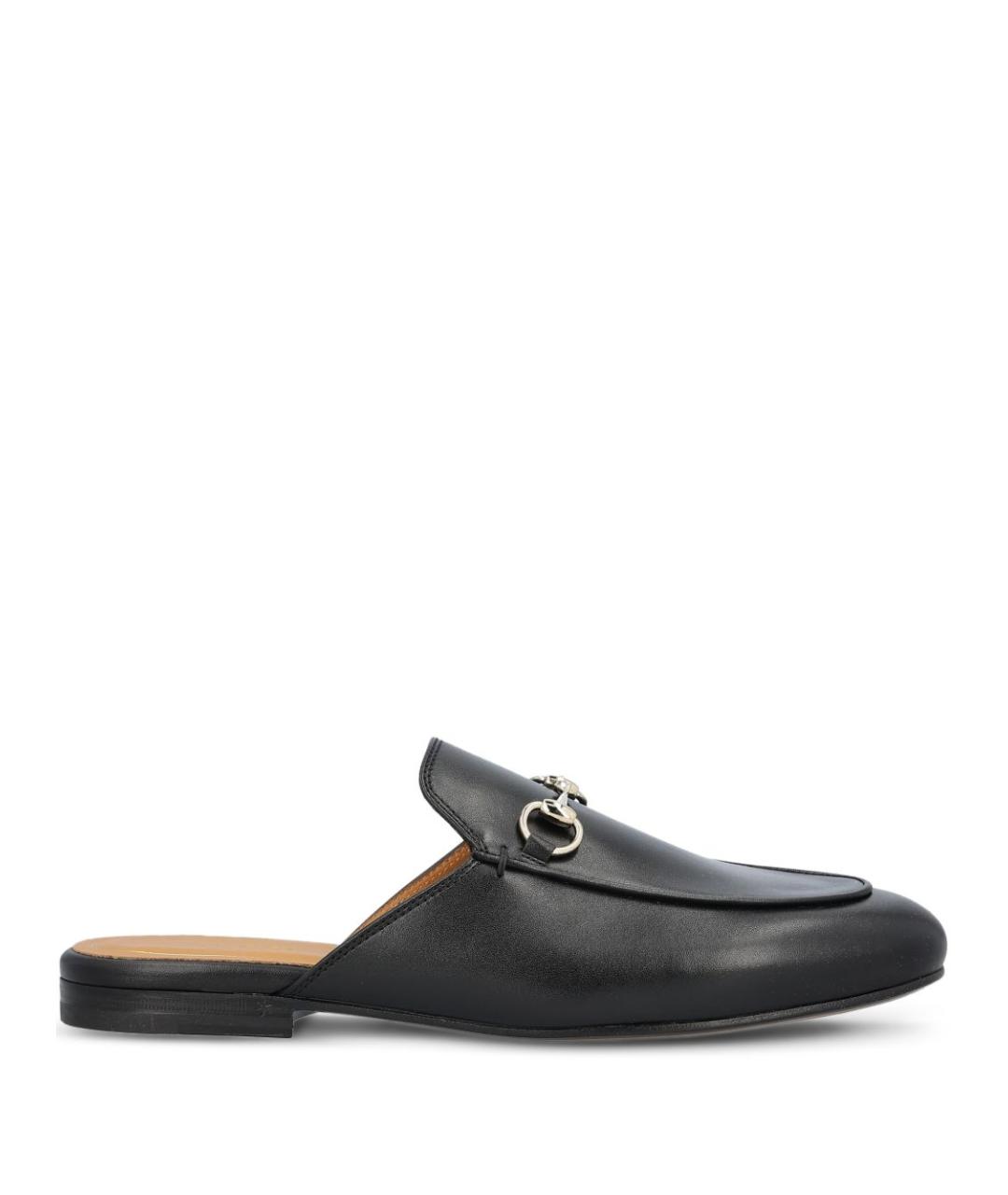 GUCCI Черные кожаные мюли, фото 5