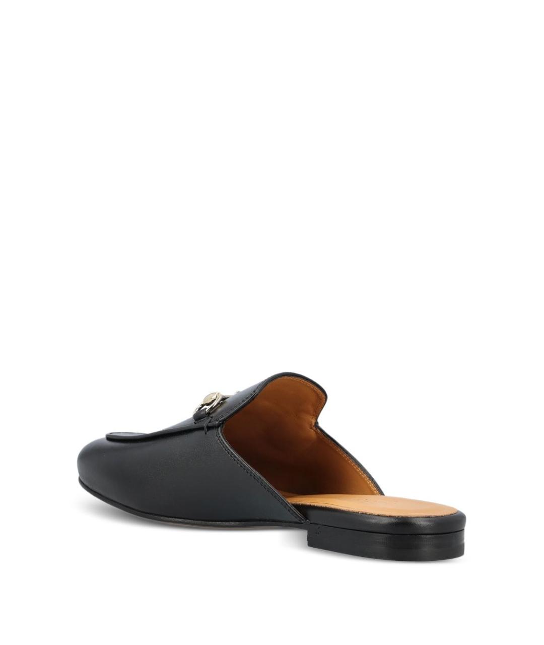 GUCCI Черные кожаные мюли, фото 3