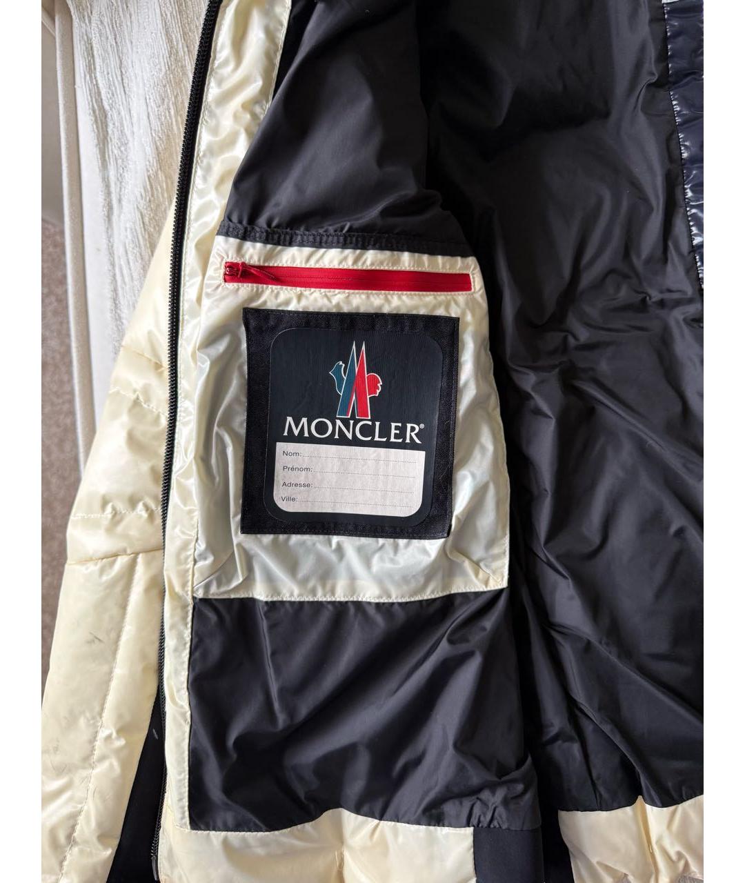 MONCLER Белая шерстяная куртка, фото 7