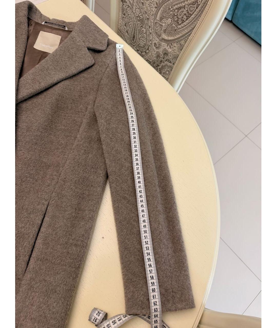 'S MAX MARA Бежевое пальто, фото 7