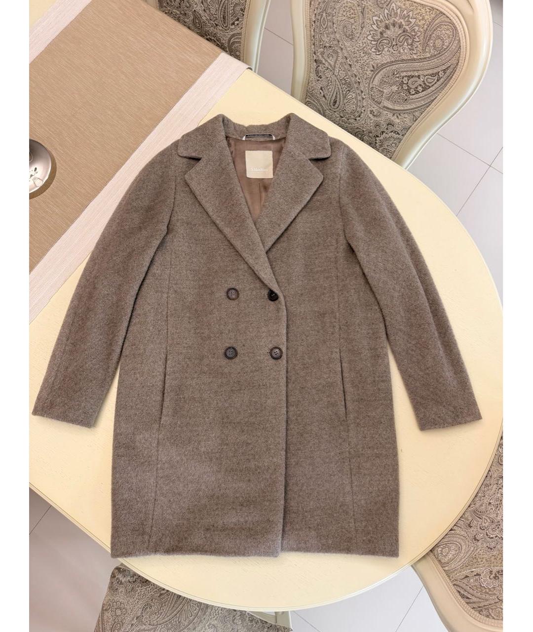 'S MAX MARA Бежевое пальто, фото 9