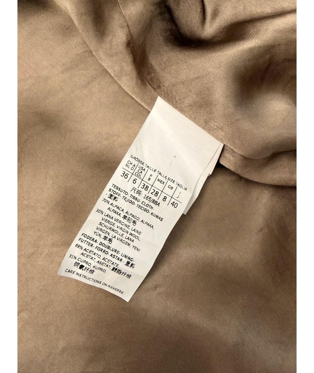 'S MAX MARA Бежевое пальто, фото 4