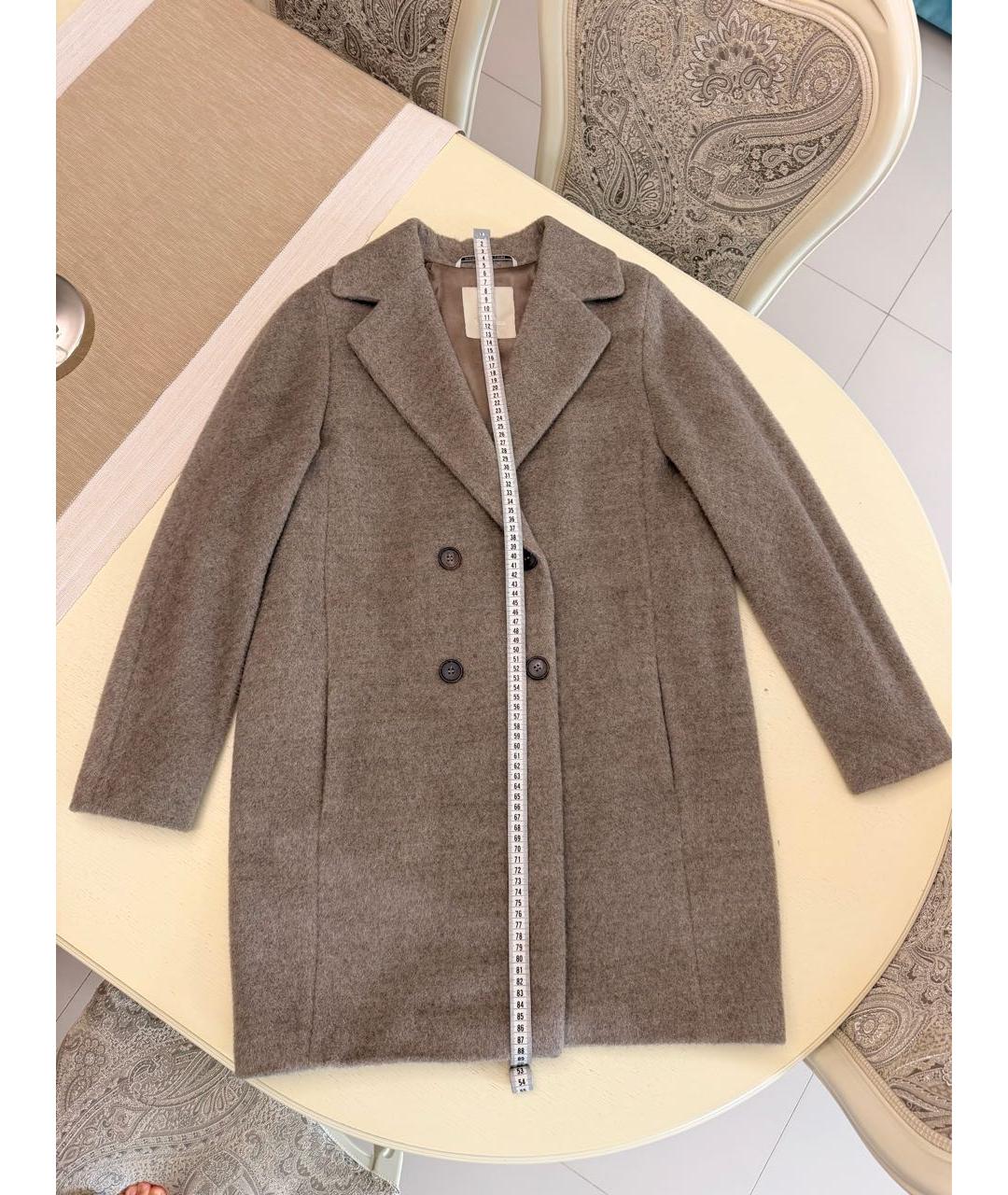 'S MAX MARA Бежевое пальто, фото 6