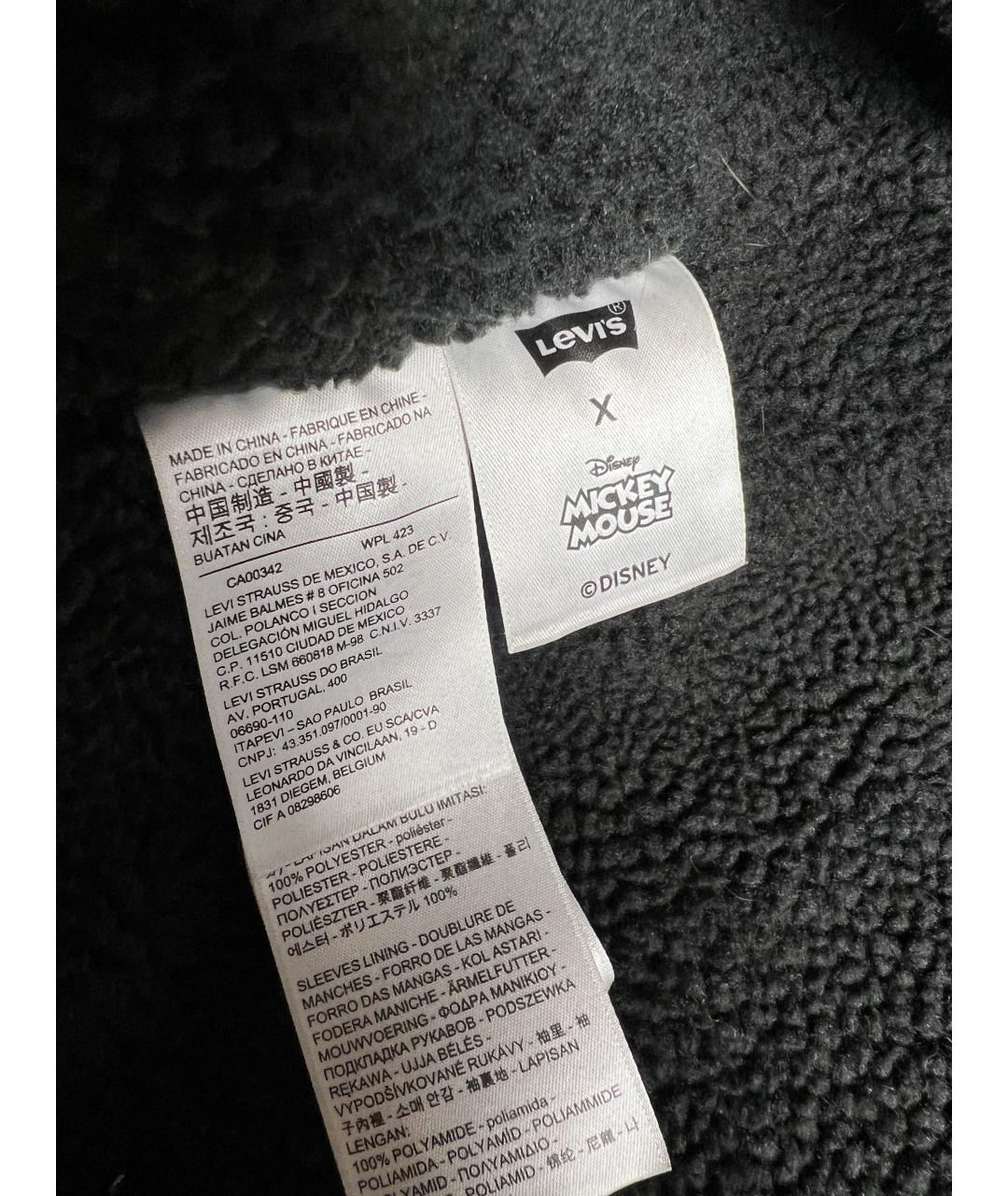 LEVI'S Черная хлопковая куртка, фото 6
