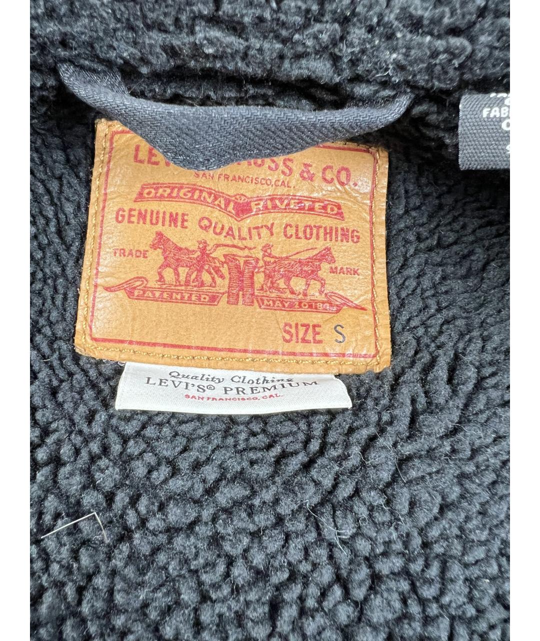 LEVI'S Черная хлопковая куртка, фото 5