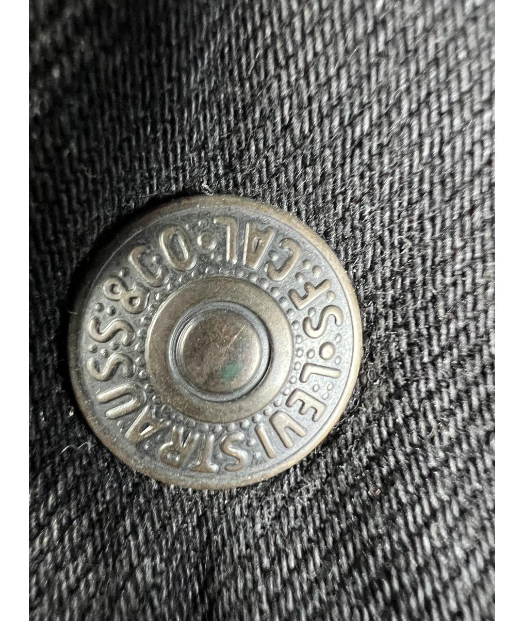 LEVI'S Черная хлопковая куртка, фото 3