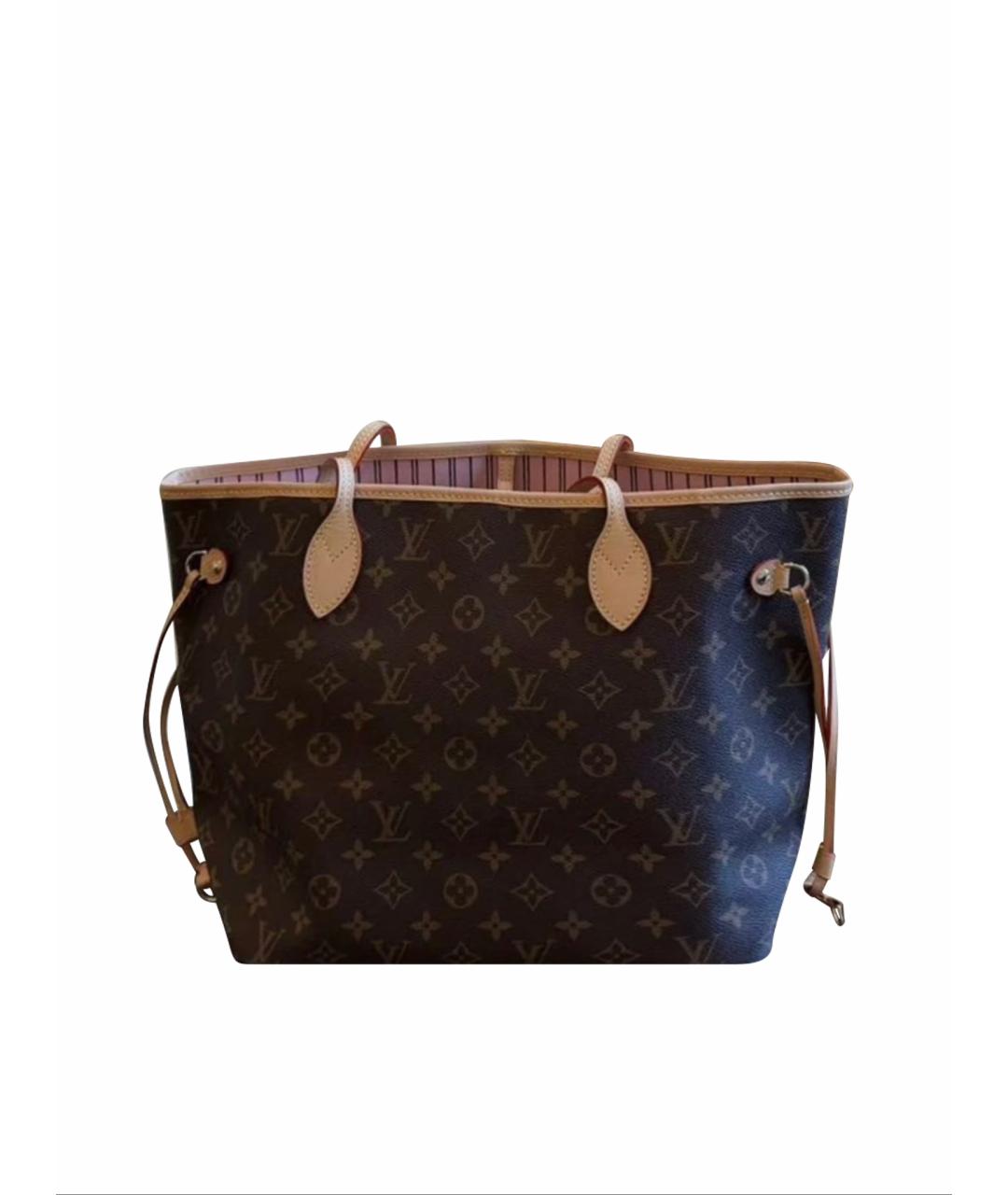 LOUIS VUITTON Коричневая сумка тоут из канвы, фото 1