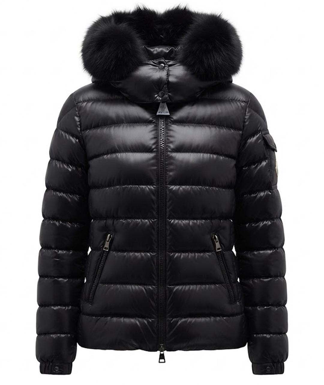 MONCLER Черный пуховик, фото 1