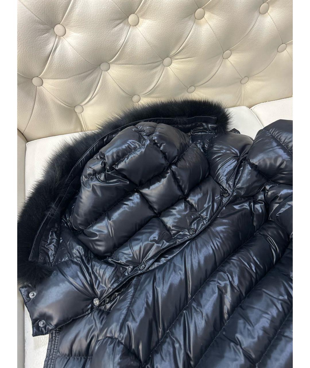 MONCLER Черный пуховик, фото 8
