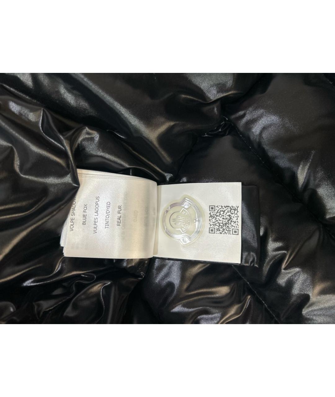 MONCLER Черный пуховик, фото 5