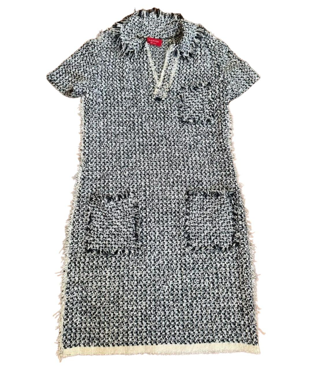 LANVIN Мульти хлопковое повседневное платье, фото 1