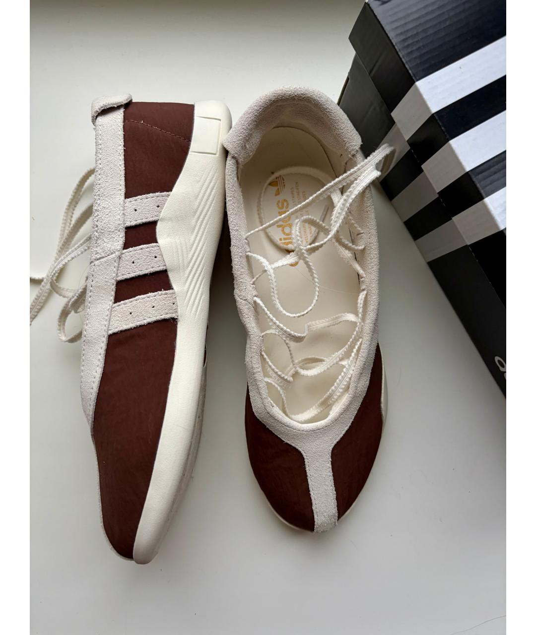 ADIDAS Коричневые текстильные балетки, фото 7