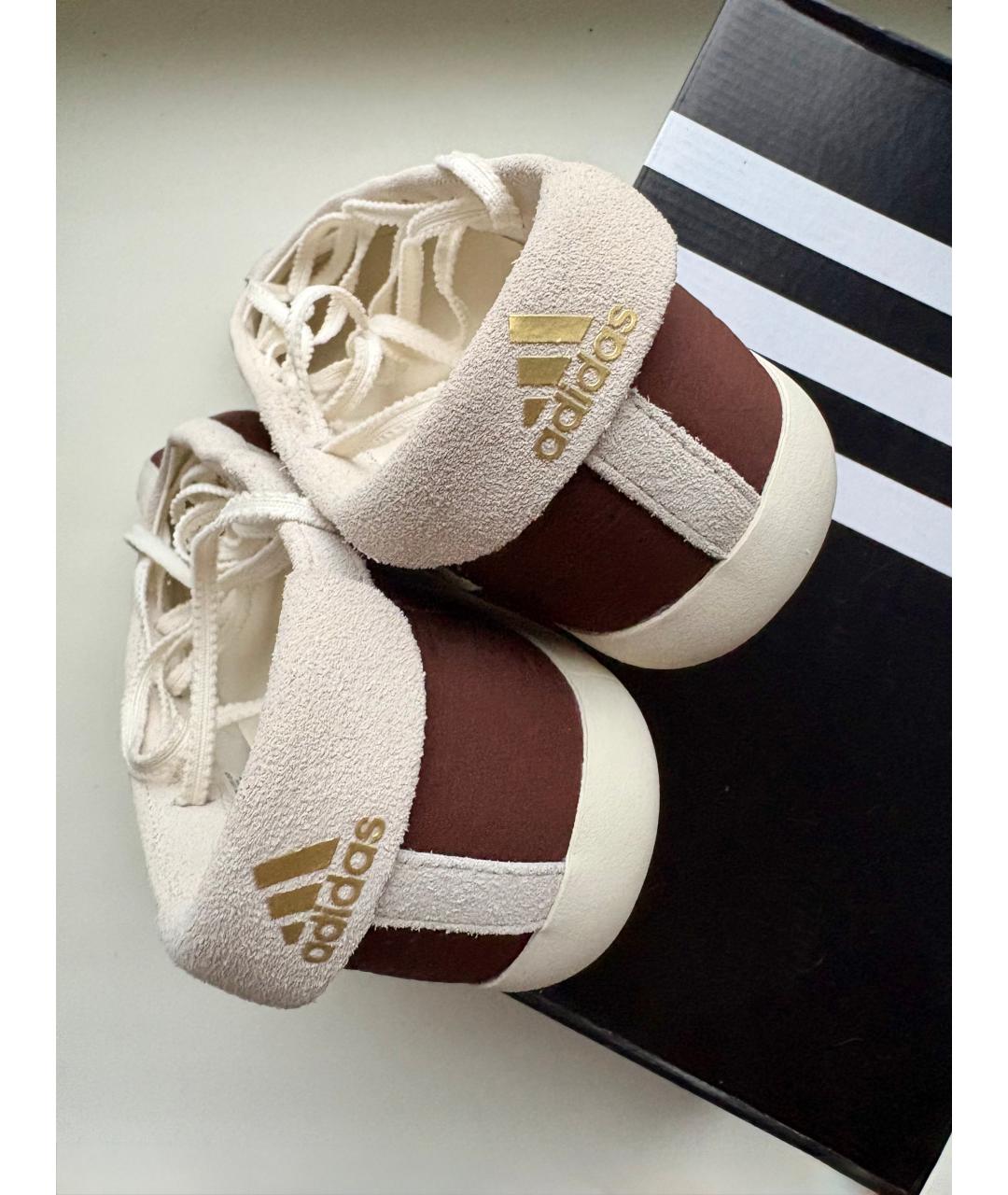 ADIDAS Коричневые текстильные балетки, фото 3