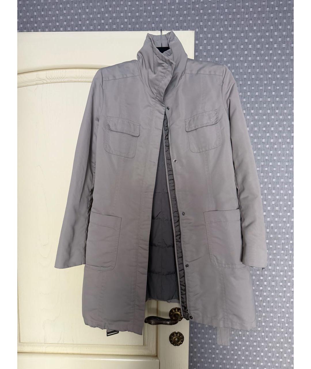 WEEKEND MAX MARA Серая полиэстеровая куртка, фото 6