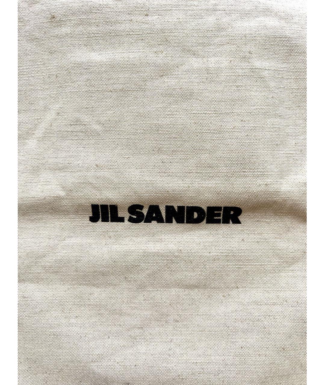 JIL SANDER Бежевая льняная сумка тоут, фото 3