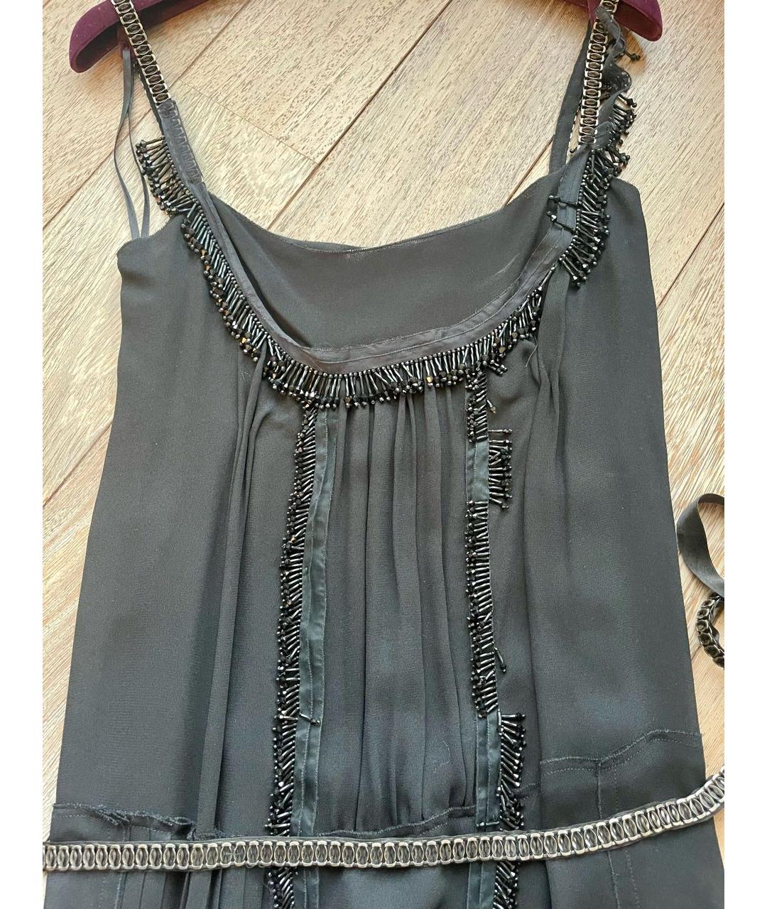 PRADA Черное вискозное коктейльное платье, фото 4