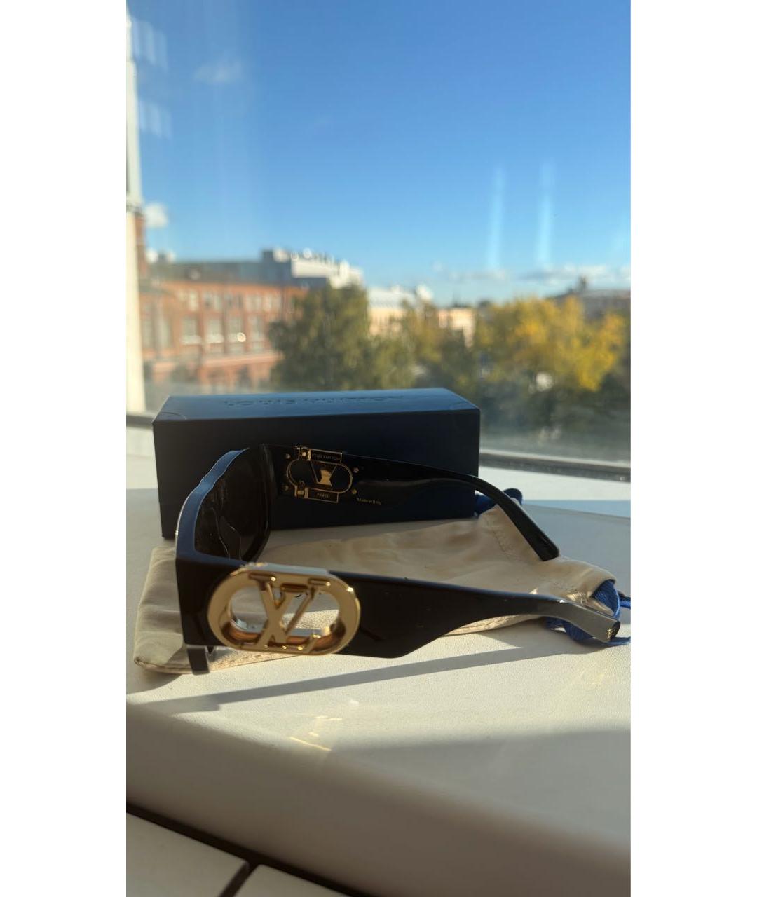 LOUIS VUITTON Черные пластиковые солнцезащитные очки, фото 8