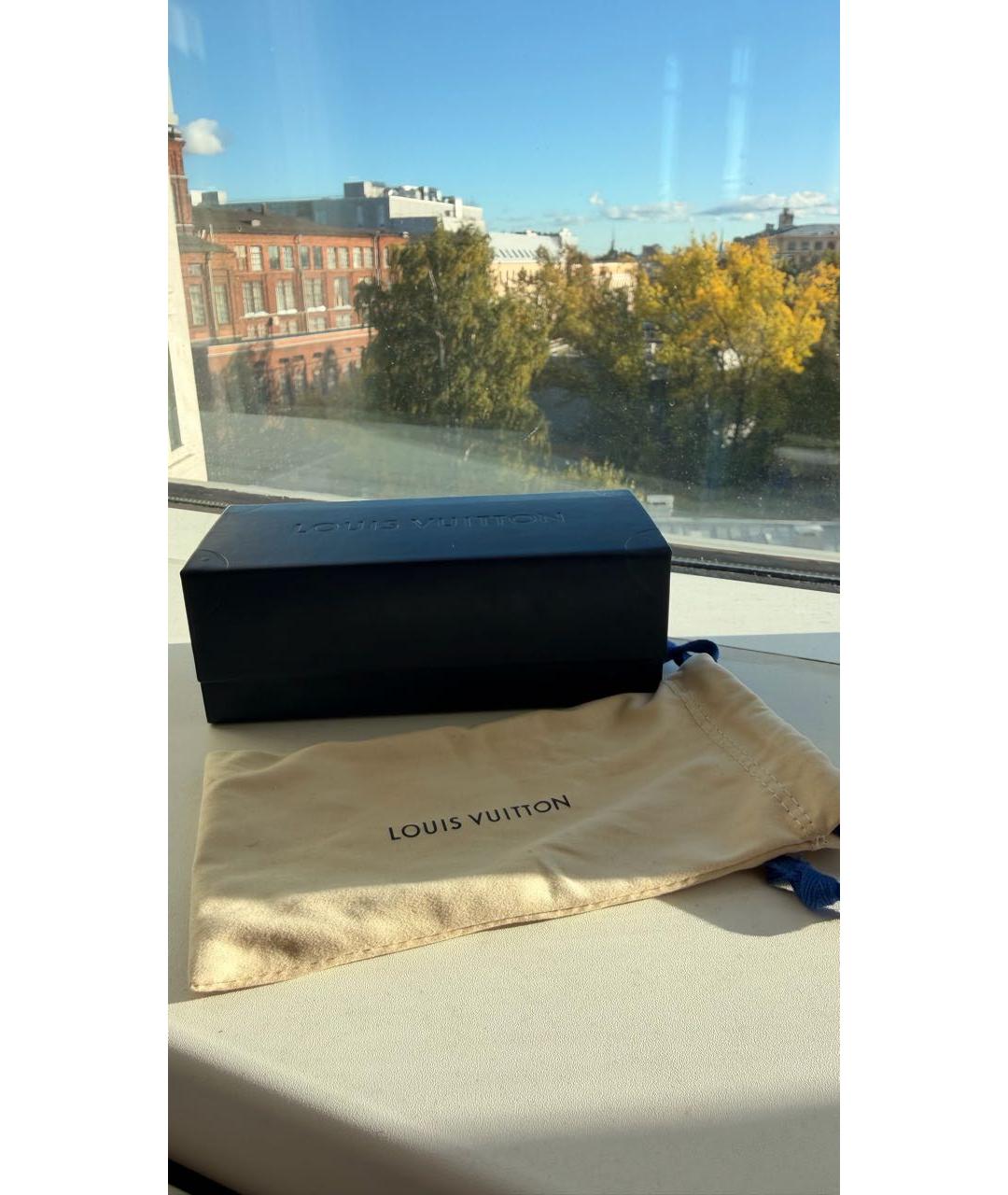 LOUIS VUITTON Черные пластиковые солнцезащитные очки, фото 4
