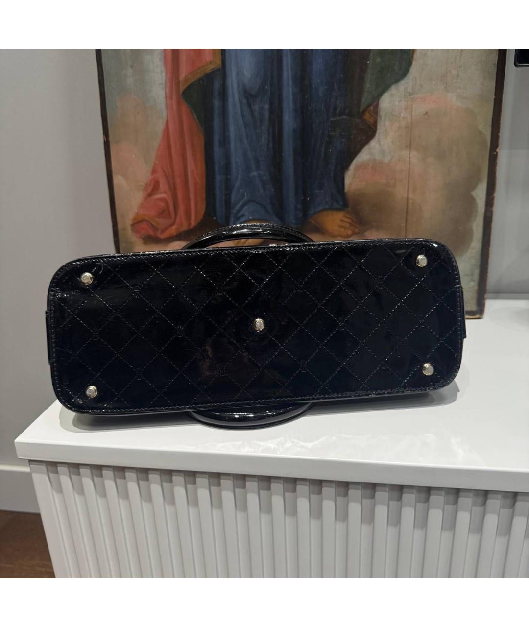 BALENCIAGA Черная кожаная сумка с короткими ручками, фото 4