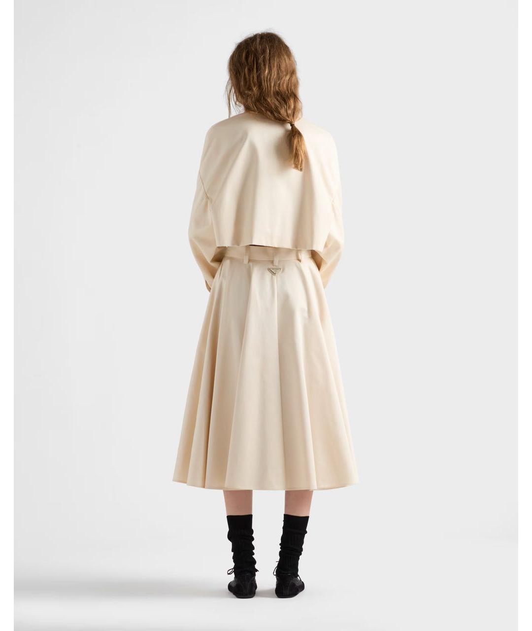PRADA Белая хлопковая куртка, фото 5