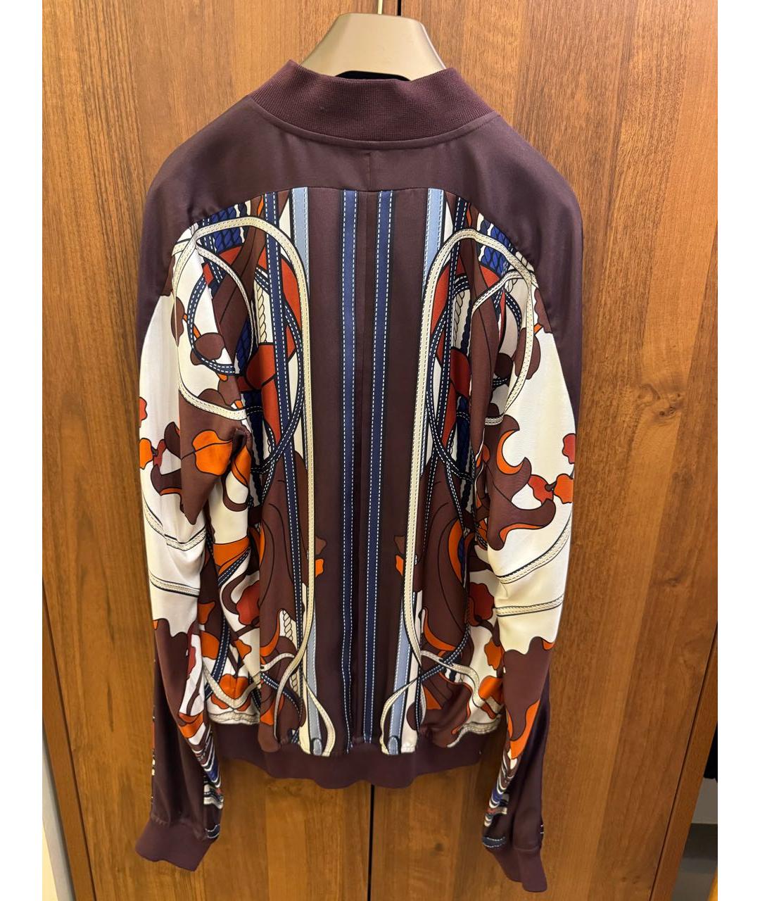 GUCCI Бордовая шелковая куртка, фото 2